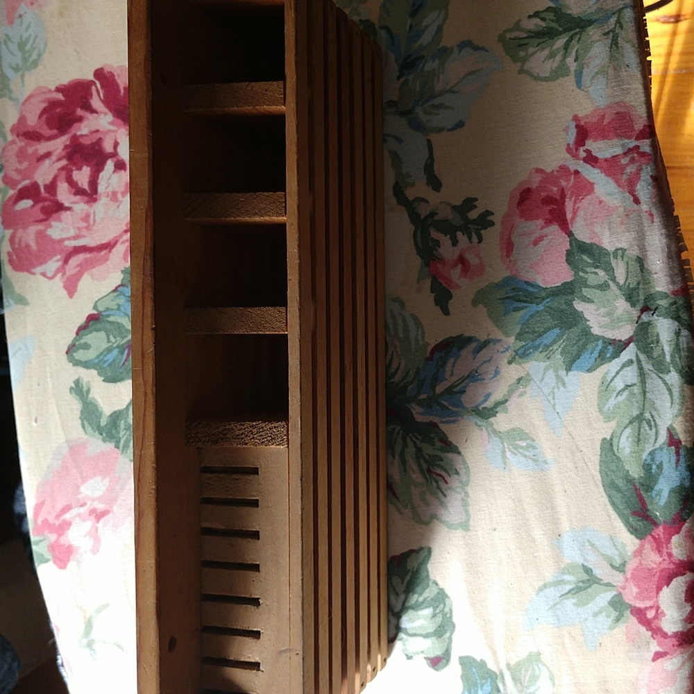 #10 VINTAGE Cottagecore Hanging Wooden Knife holder